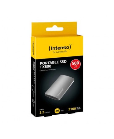 Intenso SSD External TX800 500GB USB-C 3.2, Shock Resistant, Anthracite EU (3828450)