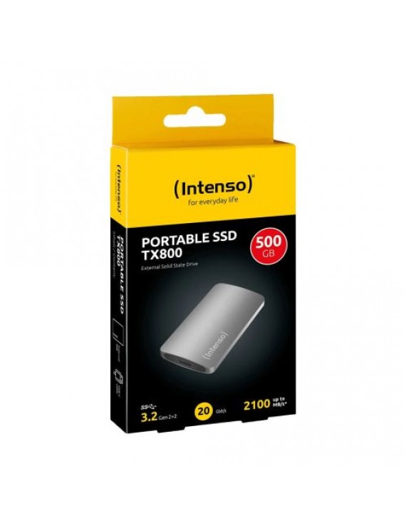 Intenso SSD External TX800 500GB USB-C 3.2, Shock Resistant, Anthracite EU (3828450)