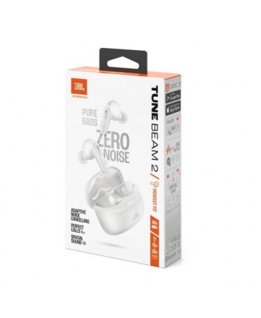 JBL Tune Beam 2 TWS Bluetooth Wireless In-Ear Earbuds White EU