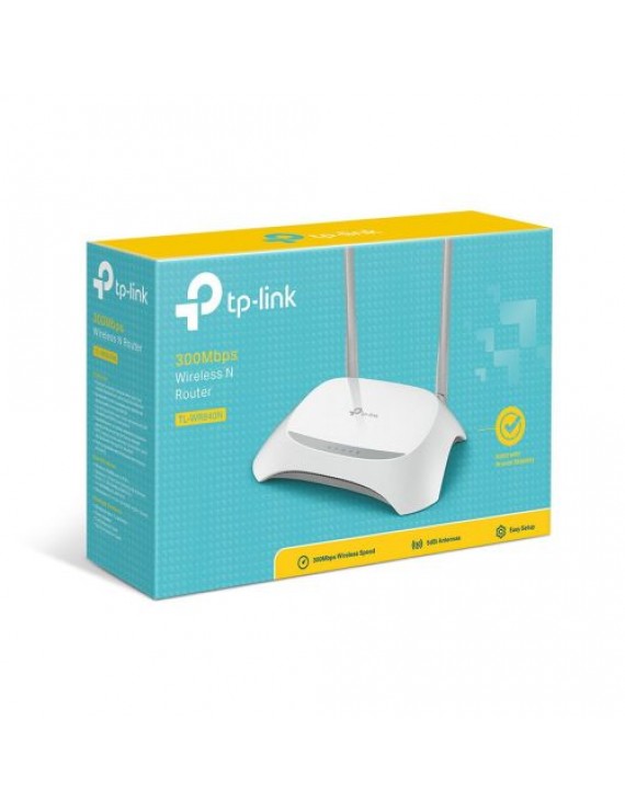 TP-Link Wi-Fi Router TL-WR840N, 300Mbps, LAN/WAN, 802.11n, White EU