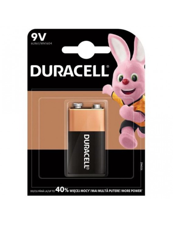 DURACELL Battery (6LR61) DL Alkaline Basic (1 battery / blister) 9V