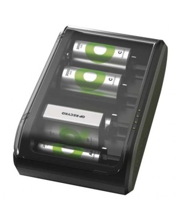 GP Battery Charger B361 with 4 Channels, 2600 mAh, 2.8V, Black EU
