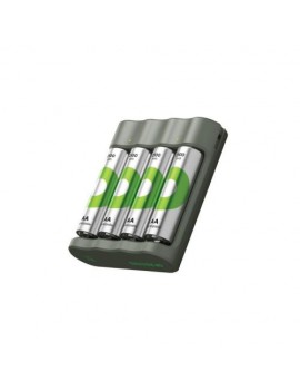 GP Battery Charger B421 with 4 AA Rechargable batteries, 2000 mAh, 1.2V, Black EU