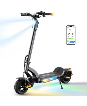 isinwheel S Nova Pro Premium Electric Scooter 48v, 13Ah, 500W, 30km Range, Gray EU