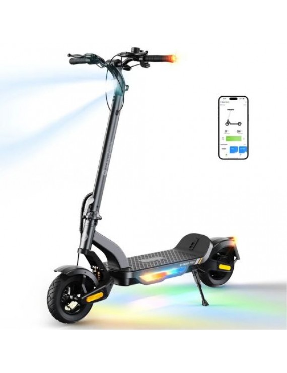 isinwheel S Nova Pro Premium Electric Scooter 48v, 13Ah, 500W, 30km Range, Gray EU