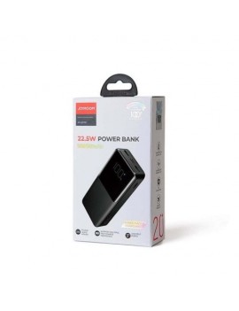 Joyroom Power Bank with Digital Display C+U+U, PD 22.5W, 20000 mAh with Micro-USB input, Black (JR-QP192)