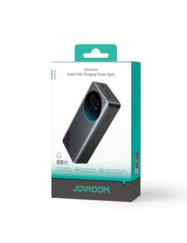 Joyroom Power Bank with Digital Display C+U+U, PD 65W, 30000 mAh, Black (JR-PBF05 Pro)