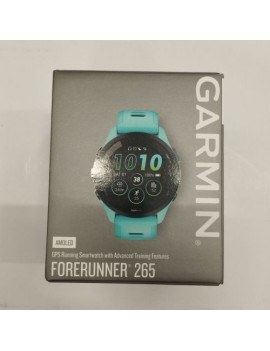 [Outlet Grade A] Garmin Forerunner 265 Smart Watch 46mm, GPS, Aqua/ Black EU