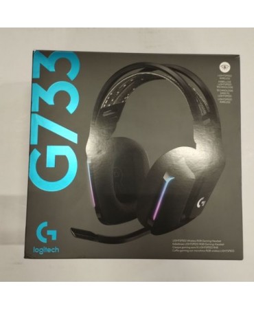 [Outlet Grade B] Logitech Headphones Wireless G733 Lightspeed for Gaming, RGB, Black EU (981-000864)