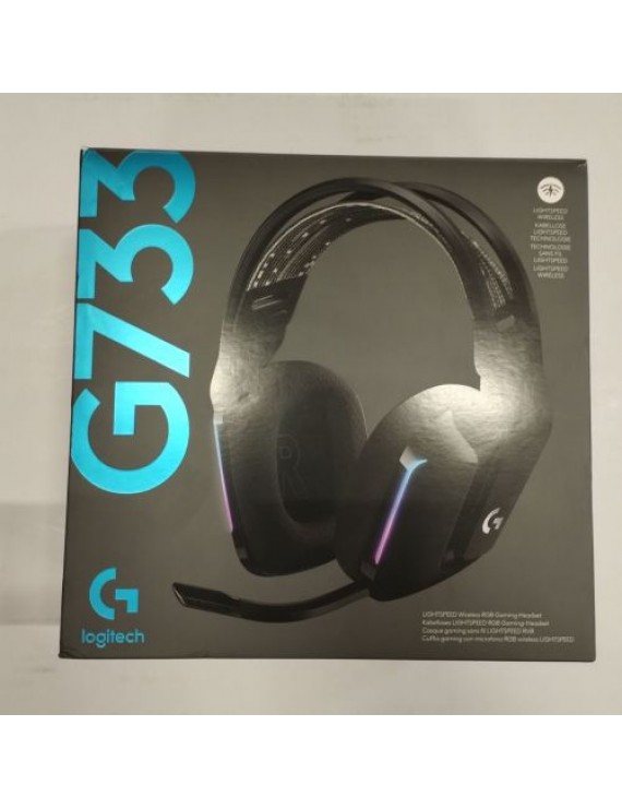 [Outlet Grade B] Logitech Headphones Wireless G733 Lightspeed for Gaming, RGB, Black EU (981-000864)