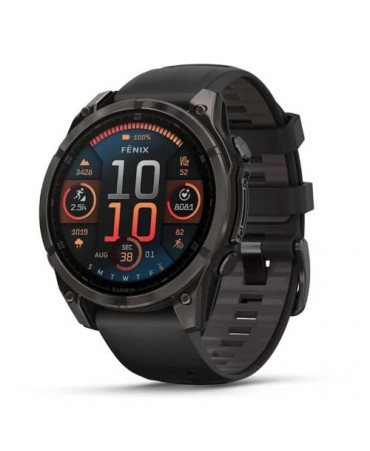 Garmin Fenix 8 47mm, GPS, Silicon Black Band Black EU