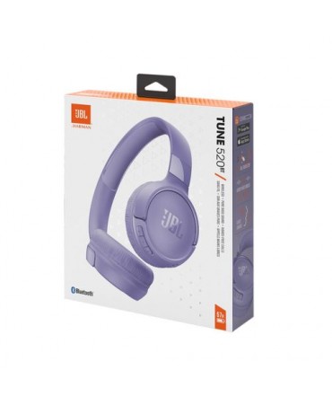 JBL Tune 520BT Bluetooth Wireless On-Ear Headphones Purple EU