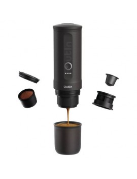OutIn Nano Portable Espresso Machine, 80ml, 7500mAh, Space Gray EU - ONLY BOX DAMAGE