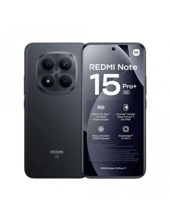 Xiaomi Redmi Note 15 Pro+ 5G 8GB RAM 256GB With Charger Black EU MZB0MI4EU