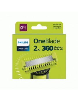 Philips Shaver OneBlade 360 Replacement Blades QP624/50 (2pcs) Gray Eu