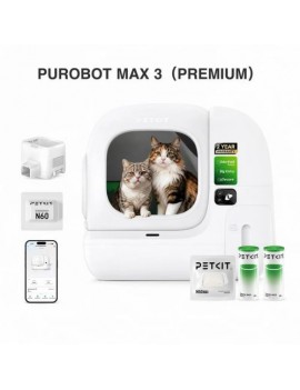 Petkit Purobot Max 3 Premium Intelligent Self-Cleaning Cat Litter Box White EU Petkit Purobot Max 3 Premium Intelligent Self-Cleaning Cat Litter Box White EU