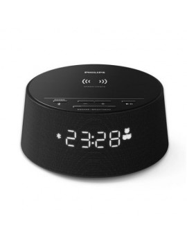 Philips Alarm Clock Radio TAPR702/12 with Wireless Charger Black EU