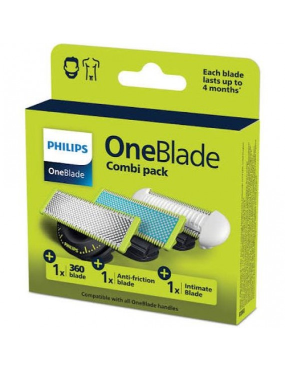 Philips Shaver OneBlade Replacement Blades (3 types) QP936/50 EU