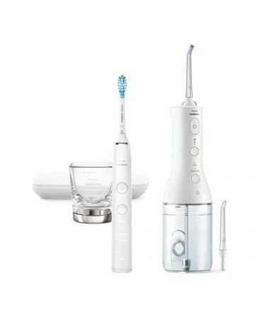 Philips Sonicare Power Flosser 3000 + Electric Toothbrush DiamondClean 9000 HX3886/41 EU