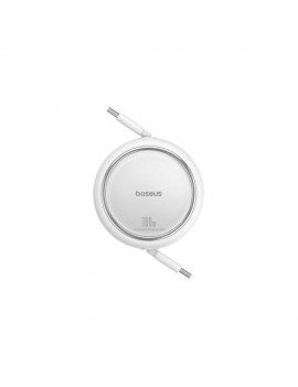 Baseus Cable Type-C - Type-C Free2Draw Reatractable 480mb/s, 100W, 1m, White (P10364500211-00)