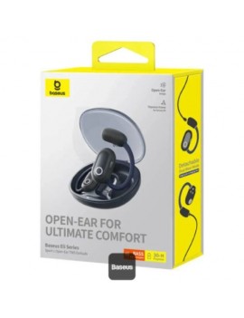 Baseus Earphone Bluetooth Eli Sport 1 TWS, BT5.3 Open-Earbuds, IPX4, Black (A00064400121-00)