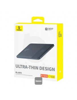 Baseus Power Bank Blade2 with Digital Display, Fast Charge, C+C, Ultra-thin edition, PD, QC, SCP, FCP, 65W, 12000 mAh Blue (P10063801323-00)