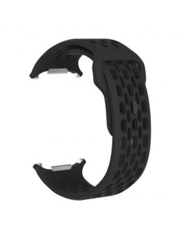 NoBrand Galaxy Watch Ultra Silicone Perforated Magnetic Strap 24mm, Black