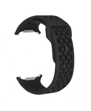 NoBrand Galaxy Watch Ultra Silicone Perforated Magnetic Strap 24mm, Black