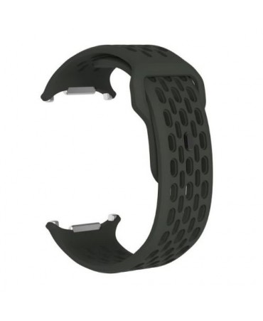 NoBrand Galaxy Watch Ultra Silicone Perforated Magnetic Strap 24mm, Dark Green
