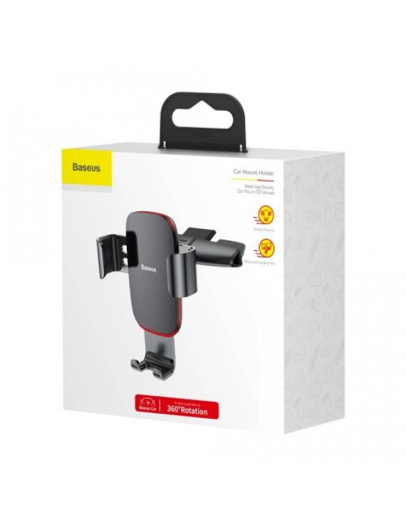 Baseus Car Mount Metal Age Gravity Phone holder (CD Version) Black (SUYL-J01)