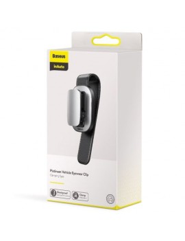 Baseus Car Tool Platinum Vehicle eyewear clip (Clamping type) Silver (ACYJN-B0S)