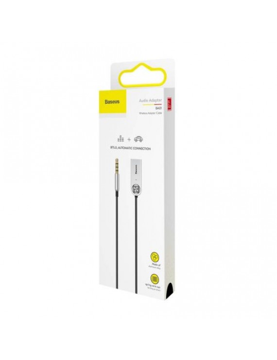 Baseus Converter BA01 USB + Wireless adapter to 3.5mm Jack, cabel Black (CABA01-01)
