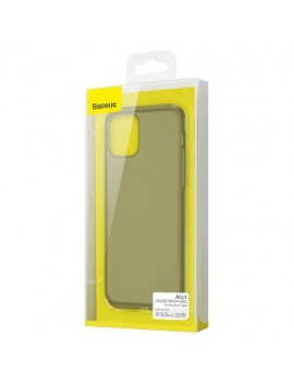 Baseus iPhone 11 Pro Max case Jelly Liquid Silica Gel Protective Transparent Black (WIAPIPH65S-GD01)