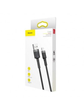 Baseus Lightning Cafule Cable 1.5A 2m Gray + Black (CALKLF-CG1)