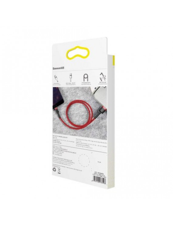 Baseus Lightning Cafule Cable 2.4A 1m Red + Red (CALKLF-B09)