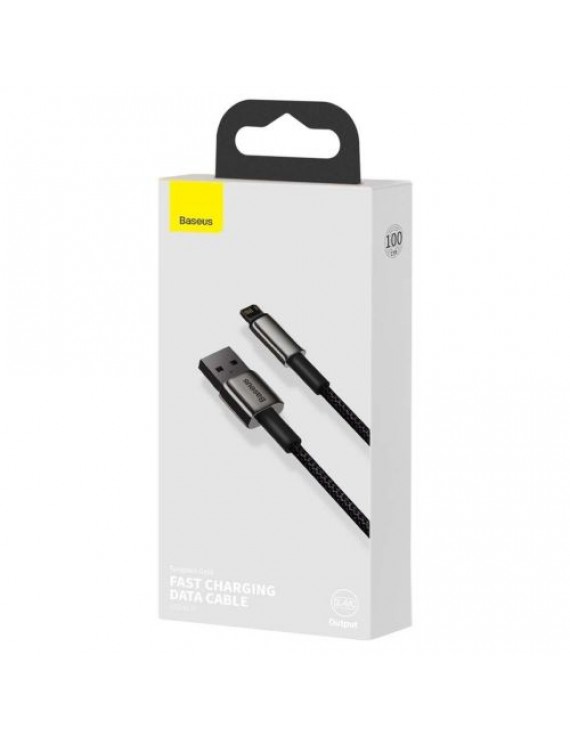 Baseus Lightning Tungsten series cable 2.4A, 1m Black (CALWJ-01)