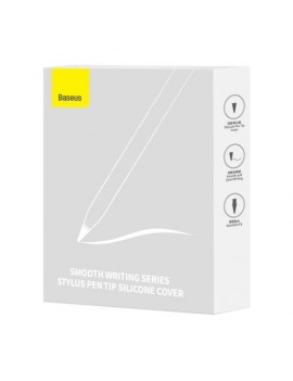 Baseus Tablet Tool Pen Replaceble Silicone Tips (12 pcs) for Stylus Pen (Soft), White (ARBJ020002)