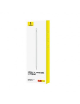 Baseus Tablet Tool Pen Smooth Writing 2 Wireless Charging with LED Indicator + Active Replaceable Tip for iPad, White (P80015803213-00)