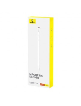 Baseus Tablet Tool Pen Smooth Writing 2 with LED Indicator + Active Replaceable Tip for iPad, with Type-C to Lightning cable, White (P80015803213-00)
