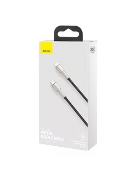 Baseus Type-C - Lightning Cafule Series Metal data cable PD 20W 2m Black (CATLJK-B01)