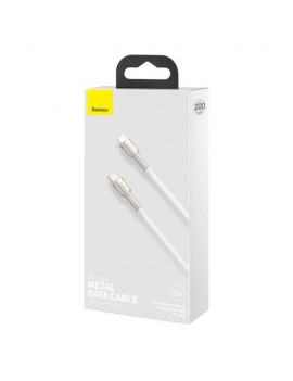 Baseus Type-C - Lightning Cafule Series Metal data cable PD 20W 2m White (CATLJK-B02)