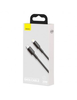 Baseus Type-C - Lightning High Density Braided Fast charging cable PD 20W 1m Black (CATLGD-01)