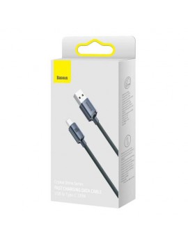 Baseus Type-C Crystal Shine series fast charging data cable, 100W, 2m, Black (CAJY000501)