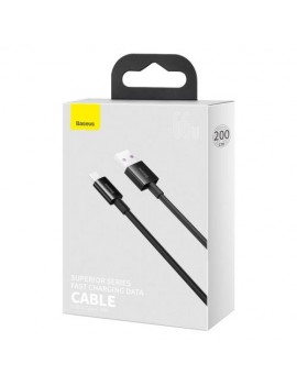 Baseus Type-C Superior series fast charging data cable 66W (11V/6A) 2m Black (CATYS-A01)