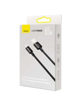 Baseus Type-C Superior Series SUPERVOOC 65W, 1m Black (CAYS000901)