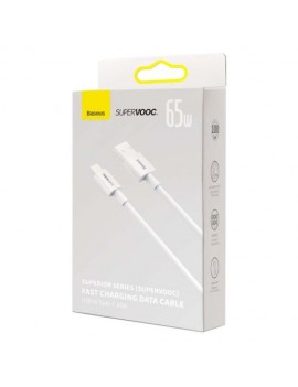 Baseus Type-C Superior Series SUPERVOOC 65W, 1m White (CAYS000902)