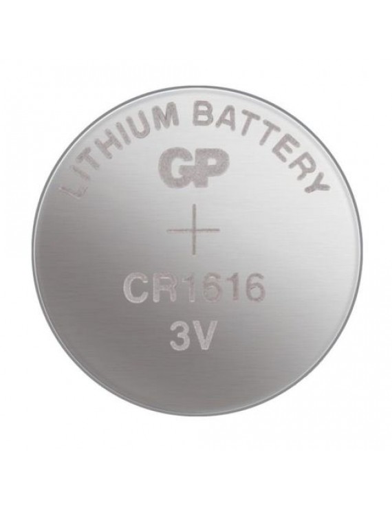 GP Battery (CR1616) Lithium coin, CR1616-7U5 (5 batteries / blister) 3V