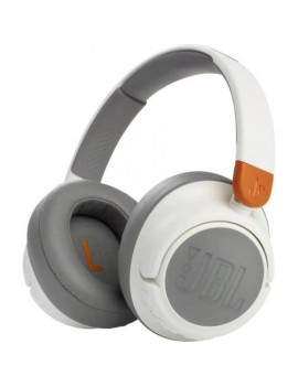 JBL JR460NC Bluetooth Wireless On-Ear Headphones for Kids with Noise Cancellation, White/ Brown EU