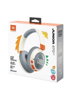 JBL JR470NC Bluetooth Wireless On-Ear Headphones for Kids White EU