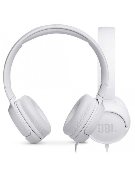 JBL Tune 500 On-Ear Wired Headphones White EU
